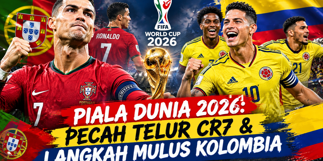 Piala Dunia 2026: Pecah Telur CR7 & Langkah Mulus Kolombia