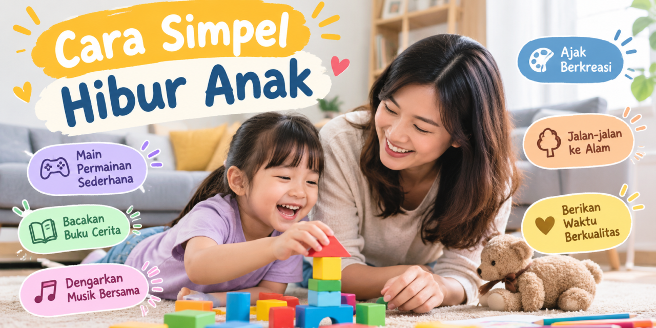 Gak Pakai Mahal! 3 Cara Simpel Hibur Anak